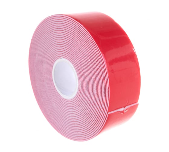 ET305PRO — Лента двусторонняя клейкая профессиональный красный MEGAPOWER