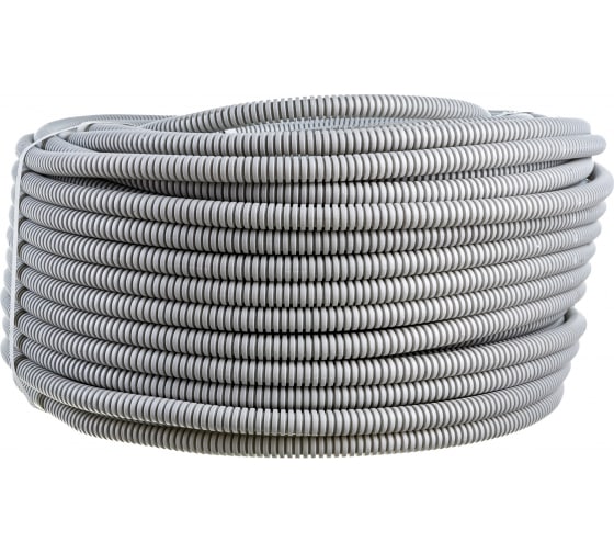 10116100 — Труба пвх экопласт гофрированная легкая, с зондом диаметр 16 мм, 100м 10116100 ЭКОПЛАСТ