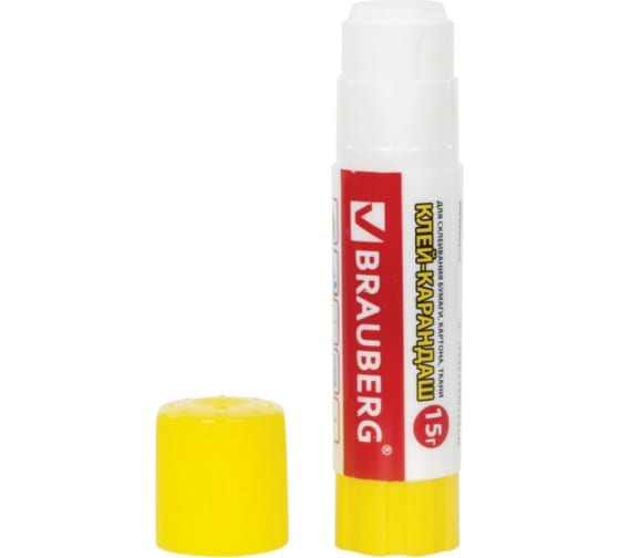 224338 — Клейкарандаш BRAUBERG 15 г, смайлики 224338 BRAUBERG