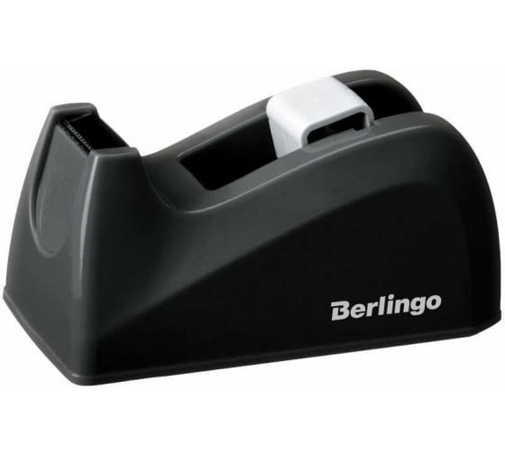 FSD00021 — Настольный диспенсер BERLINGO для канцелярской клейкой ленты, черный FSD_00021 BERLINGO
