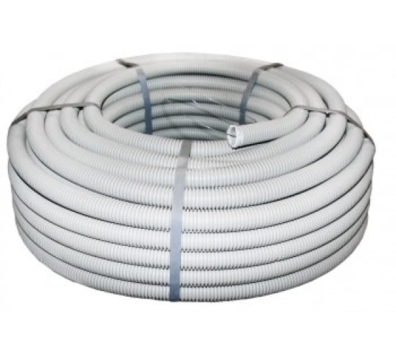 TGZ50T — Гибкая гофрированная труба EKF, пвх D50 мм, тяжёлая, с протяжкой, 20м, цвет серый PROXIMA TGZ50T EKF