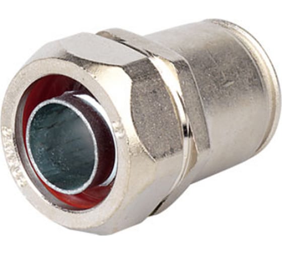 61173235 — Муфта DKC металлорукав DN 35жесткая труба, диаметр 32мм, IP66/IP67, никелированная латунь 61173235 DKC