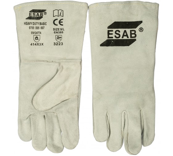 СВ000008903 — Спилковые краги с подкладкой ESAB HEAVY DUTY BASIC 9L св000008903 ESAB