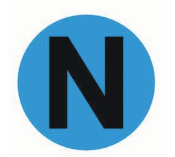 AN2081 — Наклейка EKF N диаметр 20мм, PROXIMA AN2081 EKF