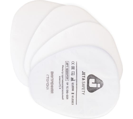 6020P2R — Предфильтр противоаэрозольный 4 шт. JETA SAFETY 6020P2R JETA SAFETY