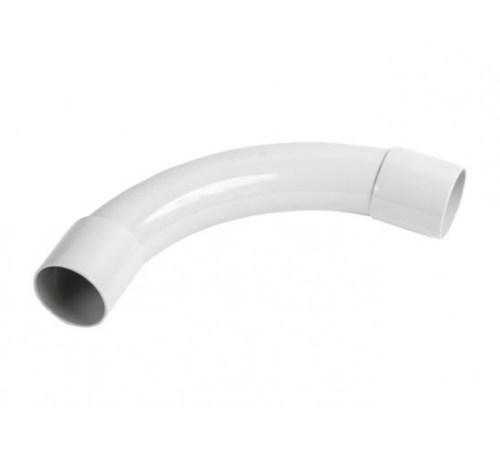 411401 — Угол 90 градусов экопласт CUG40 единый для труб D40мм, 411401 ЭКОПЛАСТ