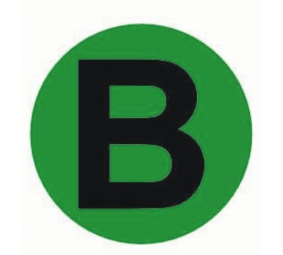 AN291 — Наклейка EKF B, диаметр 20мм, PROXIMA AN291 EKF