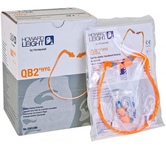 3301280 — Беруши на ободке HONEYWELL HOWARD LEIGHT QB2 HYG, 10 пар 3301280 HONEYWELL