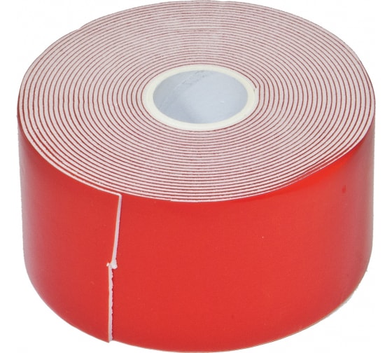 ET505PRO — Скотч двухсторонний 50ммх5м красный профессиональный MEGAPOWER MEGAPOWER