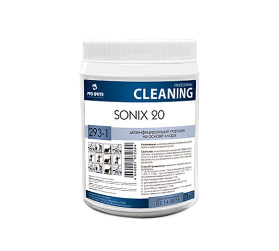 2931 — Универсальный порошок PROBRITE SONIX20 на основе хлора, 1 л 2931 PRO-BRITE