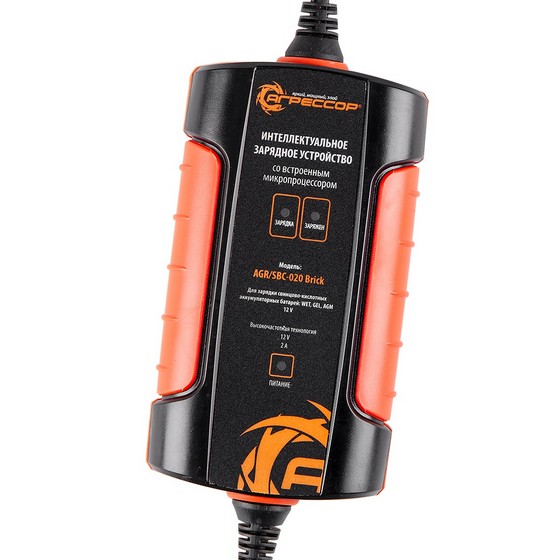AGRSBC020BRICK — Цифровое зарядное устройство агрессор, 3 фазы зарядки, ток зарядки 2а,  для 12V A-GRESSOR