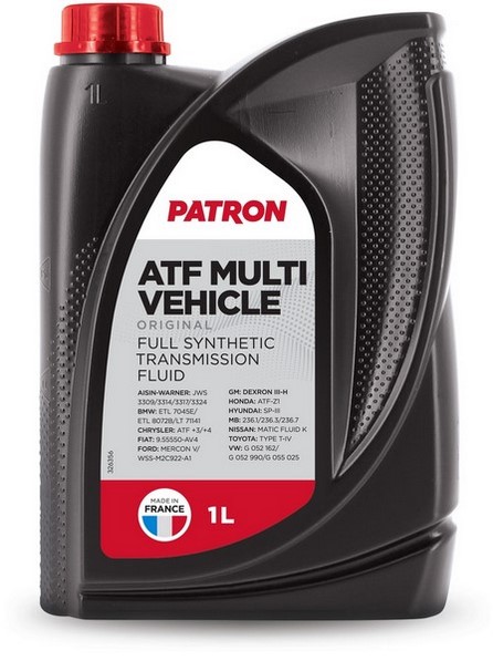 ATFMULTIVEHICLE1LORIGINAL — Жидкость гидравлическая 1лBMW ETL 7045E/ETL 8072B/LA 2634/LT 71141, MB 236.3/236.7/236.10/236.11, GM DEXRON IIIH, VW G 055 025/G 052 055/G052 162/G 052 533 (уп.20шт) PATRON