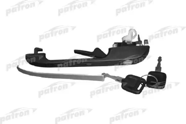 P200005L — Ручка двери передняя левая (с замком и ключом) AUDI 80/90/100 7886 PATRON