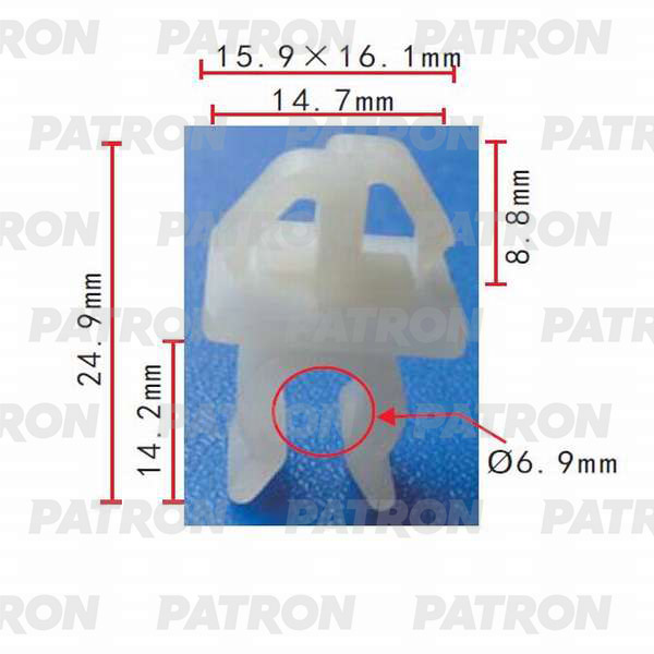 P370007 — Держатель пластмассовый PATRON