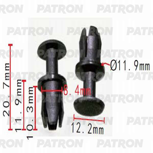 P370196 — Клипса пластмассовая распорная MERCEDES PATRON