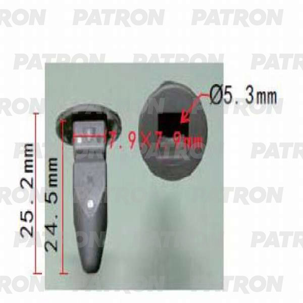P370226 — Фиксатор пластиковый AUDI, SEAT, SKODA, VOLKSWAGEN применяемость: багажник PATRON