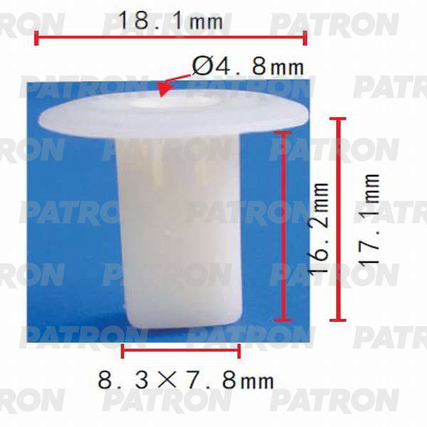 P370233 — Фиксатор пластиковый LEXUS, TOYOTA применяемость: внутренняя отделка PATRON