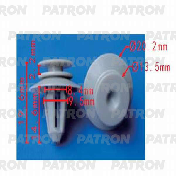 P370243 — Клипса пластмассовая PATRON