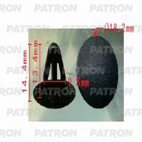 P370354 — Клипса пластмассовая TOYOTA, применяемость: подкрылок PATRON