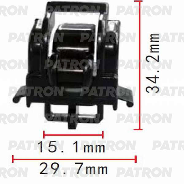 P370356 — Держатель пластмассовый тяги капота HONDA PATRON