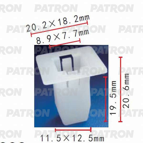 P370359 — Клипса пластмассовая PATRON