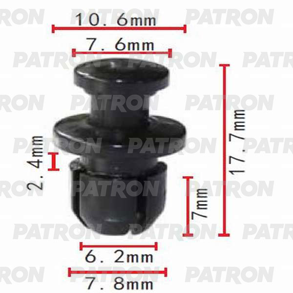 P370360 — Клипса пластмассовая ACURA HONDA применяемость: бампер PATRON