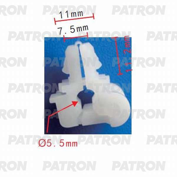 P370368 — Держатель пластмассовый тяги дверной ручки FORD PATRON
