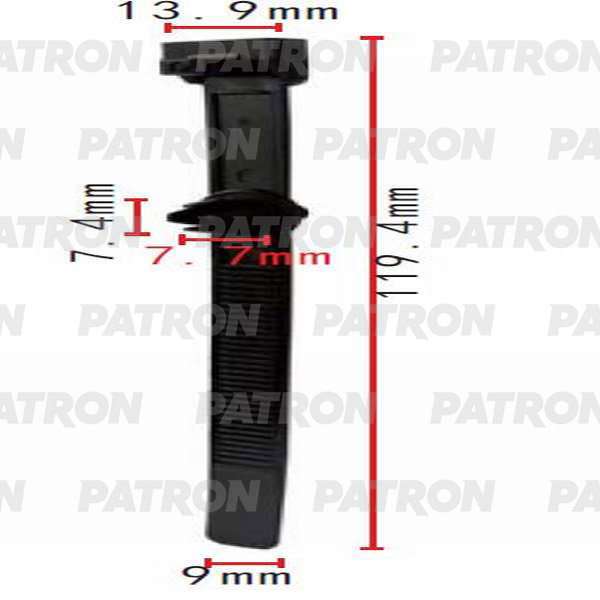 P370482 — Клипса пластмассовая MERCEDES применяемость: трубки, электропроводка PATRON