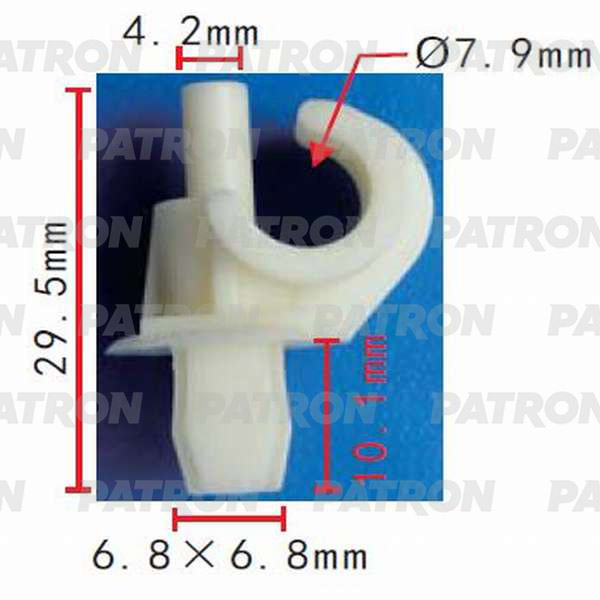 P370487 — Держатель пластмассовый тяги капота VW, AUDI PATRON