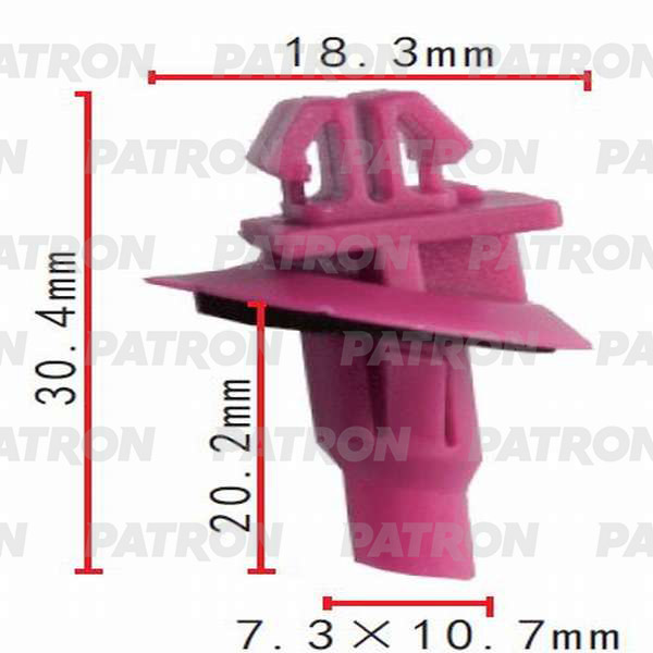 P370489 — Клипса пластмассовая LEXUS, TOYOTA применяемость: кузов  молдинги PATRON