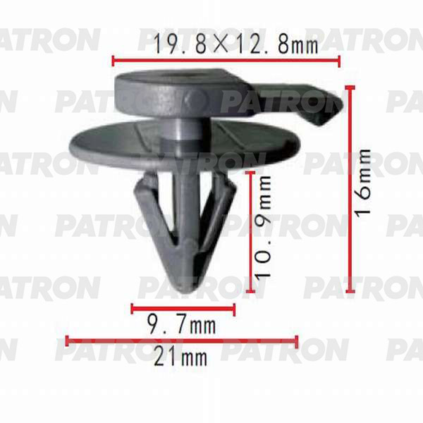 P370497 — Клипса пластмассовая PATRON