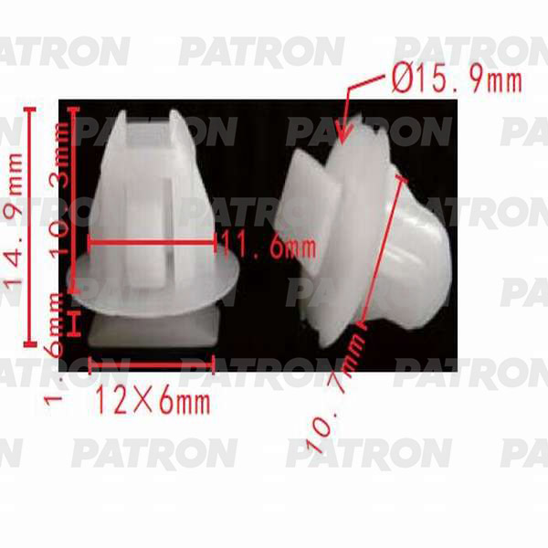 P370512 — Клипса пластмассовая PATRON