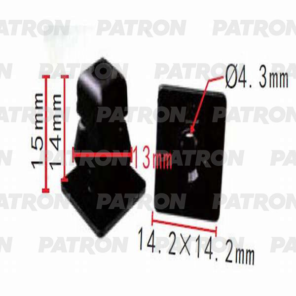 P370530 — Клипса пластмассовая ACURA, HONDA применяемость: брызговики, подкрылок, крылья PATRON