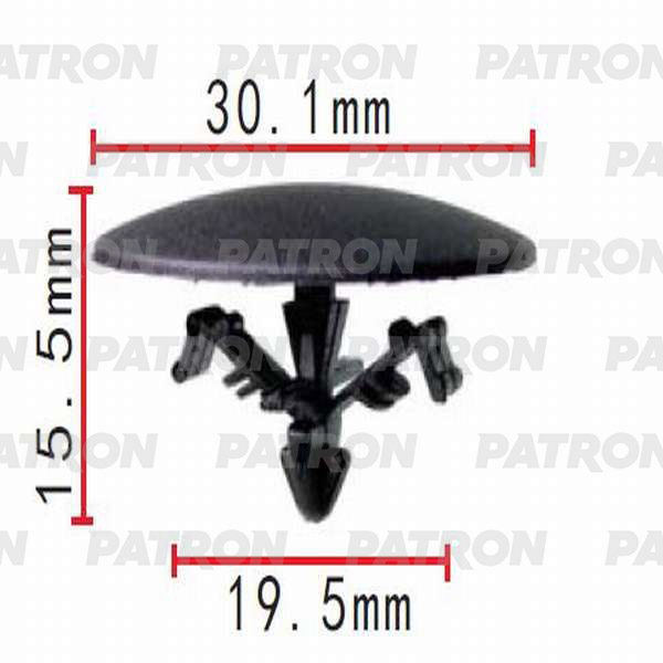 P370542 — КЛИПСА ПЛАСТМАССОВАЯ PATRON