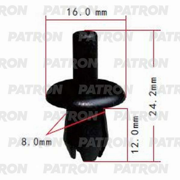 P370573 — Клипса пластмассовая распорная CITROEN , PEUGEOT PATRON