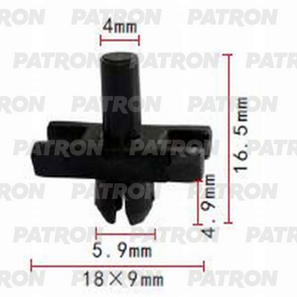P370599 — Зажим пластиковый BMW применяемость: кузов молдинг PATRON