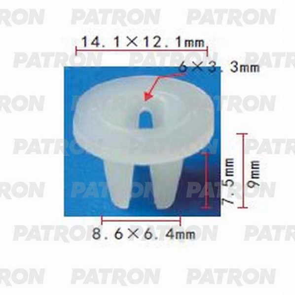 P370639 — Фиксатор пластиковый LEXUS, TOYOTA применяемость: отделка салона, защи PATRON
