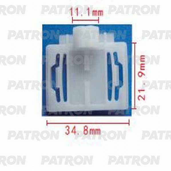 P370798 — СКОБА КРЕПЕЖНАЯ ПЛАСТМАССОВАЯ AUDI,SEAT,SKODA,VOLKSWAGEN ПРИМЕНЯЕМОСТЬ МОЛДИНГИ PATRON