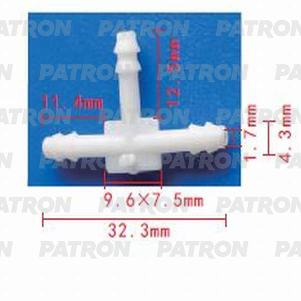 P370803 — Тройник Tобразный 3X3X3 PATRON
