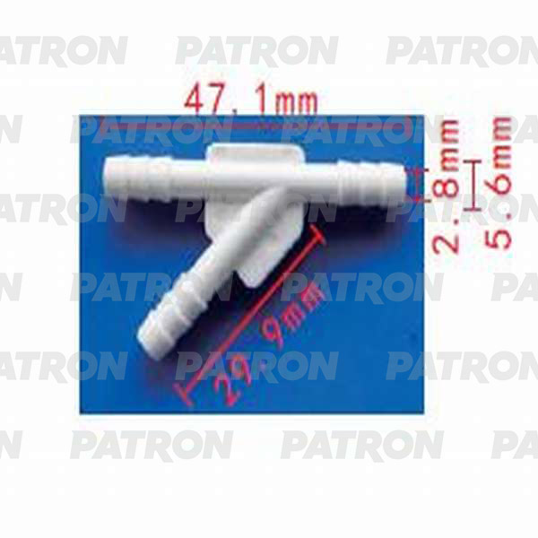 P370805 — Тройник Yобразный 5X5X5 PATRON