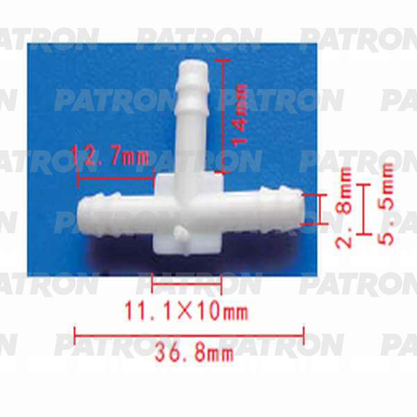 P370817 — Тройник тобразный 5X5X5 PATRON
