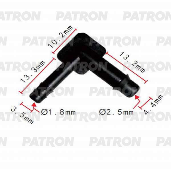 P370827 — Тройник угловой 4X3 PATRON
