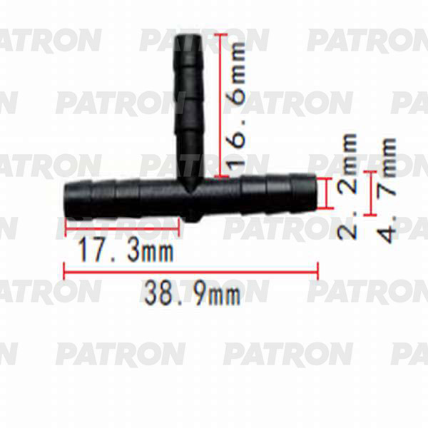 P370831 — Тройник т образный 4X4X4 PATRON