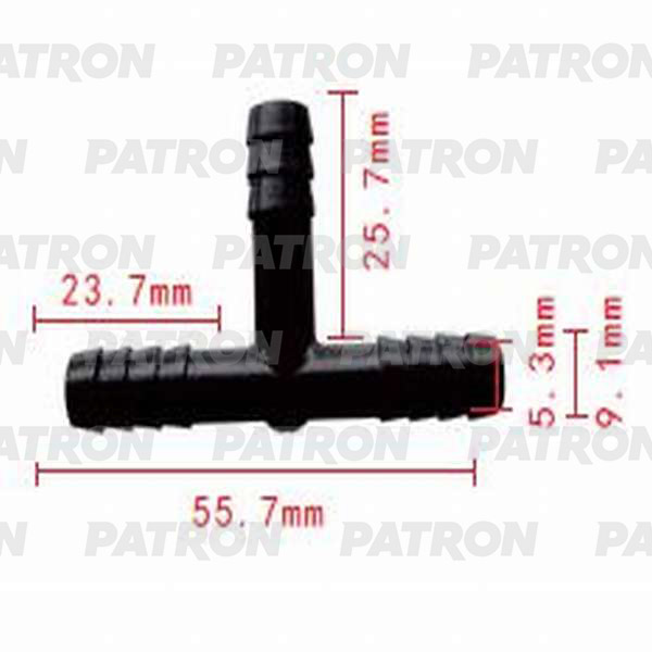 P370837 — Тройник т образный 8X8X8 PATRON
