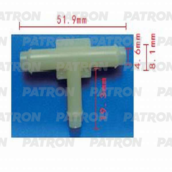 P370838 — Тройник т образный 6X6X6 PATRON