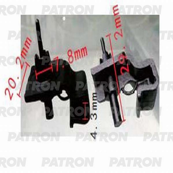 P370915 — Держатель пластмассовый AUDI,SEAT,SKODA,VOLKSWAGEN применяемость: внут PATRON