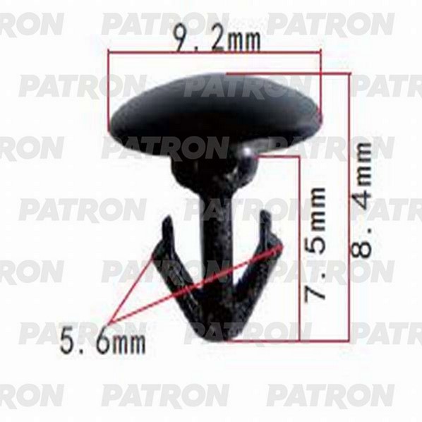 P370958 — Клипса пластмассовая PATRON