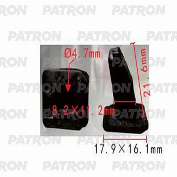 P370971 — Фиксатор пластиковый LEXUS,TOYOTA применяемость: бампер PATRON