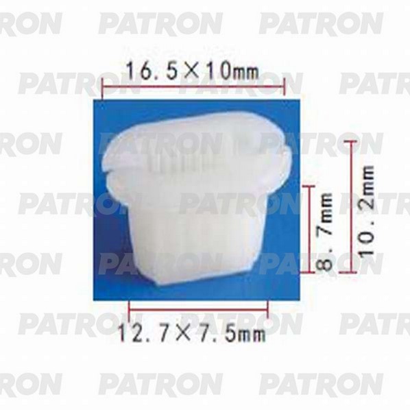 P370989 — Фиксатор пластиковый CHRYSLER, RENAULT применяемость: кузов  решётки PATRON