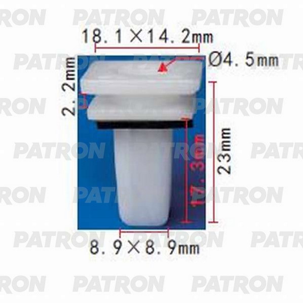 P371018 — Фиксатор пластиковый TOYOTA применяемость: держатель трубок, электропр PATRON